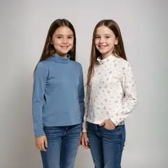 YAMP - Saco Niña Pack de 2 unidades con Estampado Con cuello Manga larga Algodón