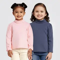 YAMP - Saco Niña Pack de 2 unidades con Estampado Con cuello Manga larga Algodón