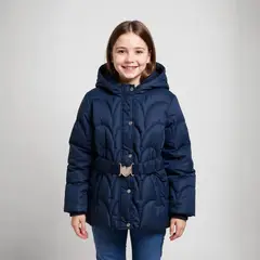 YAMP - Chaqueta para Niña Acolchado Con capucha