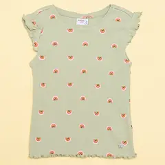 YAMP - Camiseta Niña con Estampado Manga corta Algodón