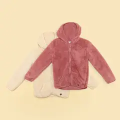 YAMP - Sacos para Niña Pack de 2 unidades Efecto pelo Con capucha
