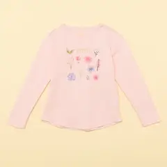 YAMP - Camiseta manga larga Niña con Estampado Algodón