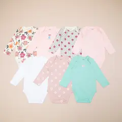 YAMP - Body Bebé niña Pack de 7 unidades Algodón
