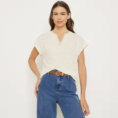 APOLOGY - Blusa Mujer de Rayas Manga corta