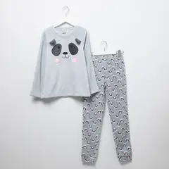 ELV - Pijama Para Niña 2 piezas Cintura elásticada con Estampado en Poliéster