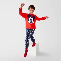 STD CHARACTERS - Pijama Cintura elásticada para Niño 2 piezas con Estampado Mickey Manga larga