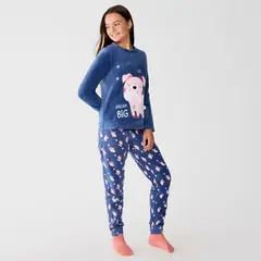 ELV - Pijama para Niña 2 piezas Cintura elásticada Manga larga