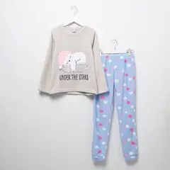 ELV - Pijama para Niña 2 piezas Cintura elásticada Manga larga