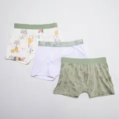 YAMP - Boxers para Niño Pack de 3 unidades Cintura elásticada de Algodón