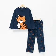 YAMP - Pijama para Niño 2 piezas con Estampado Cintura elásticada Manga larga