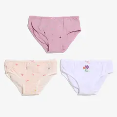 YAMP - Pantys para Niña Pack de 3 unidades Cintura elásticada de Algodón