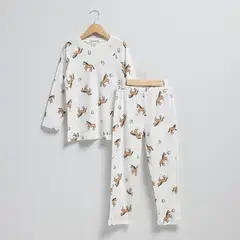 CONIGLIO - Pijama para Niño 2 piezas con Estampado Cintura elásticada Manga larga de Algodón