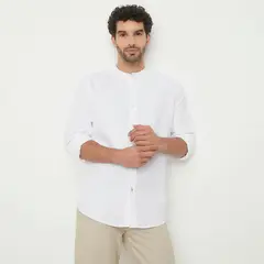 NEWPORT - Camisa Hombre Manga larga Slim de Algodón