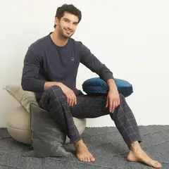 BENETTON - Pijama Hombre Manga larga de Algodón