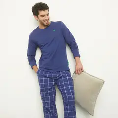 BENETTON - Pijama Hombre Manga larga de Algodón