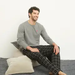 BENETTON - Pijama Hombre Manga larga de Algodón