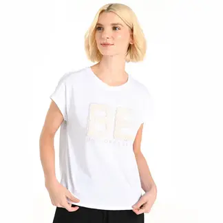 UNIVERSITY CLUB - Camiseta Mujer con Estampado Manga corta de Algodón