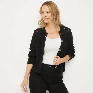 NEWPORT - Cardigan Mujer Tejido de Algodón
