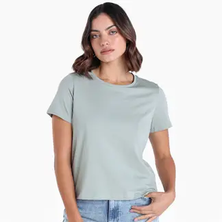 BASEMENT - Camiseta Mujer Manga corta de Algodón