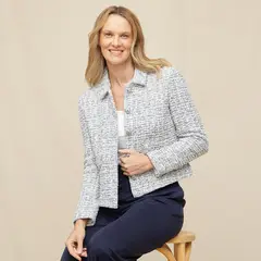 SOUTHLAND - Blazer Mujer Tejido de Algodón