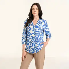 SOUTHLAND - Blusa Mujer con Estampado Manga 3/4