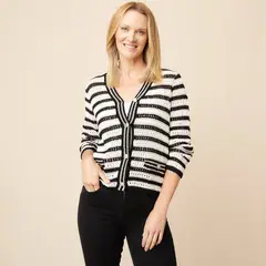SOUTHLAND - Cardigan Mujer Tejido de Algodón