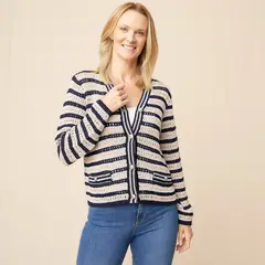 SOUTHLAND - Cardigan Mujer Tejido de Algodón