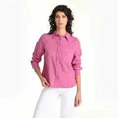 NEWPORT - Camisa Mujer Manga larga de Algodón