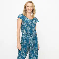 NEWPORT - Blusa Mujer con Estampado Manga corta