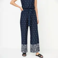 NEWPORT - Pantalón Palazzo Mujer con Estampado