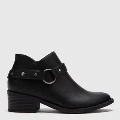 UNIVERSITY CLUB - Botines para Mujer con tacón Cuadrado Tacoyu color Negro