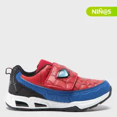 MARVEL - Tenis con luces Spidey Niño con Velcro