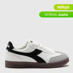 DIADORA - Tenis moda Bamtelon J Niño Blancos Horma Justa
