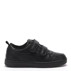 DIADORA - Tenis moda Crego J Niño con Velcro color Negro