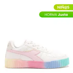 DIADORA - Tenis moda Bampu K Niña Horma Justa