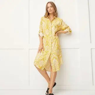 BASEMENT - Vestido Mujer Medio con Estampado