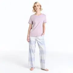 BENETTON - Pijama completa con pantalón Mujer Largo Manga corta de Algodón