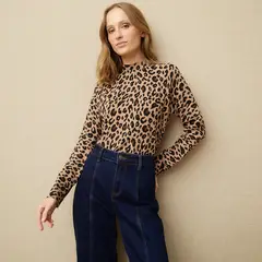 UNIVERSITY CLUB - Saco Mujer Animal print de Algodón