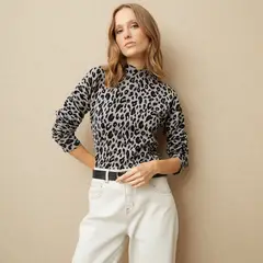 UNIVERSITY CLUB - Saco Mujer Animal print de Algodón