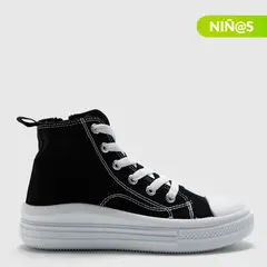ELV - Tenis moda Sp Canvihi J Niña color Negro