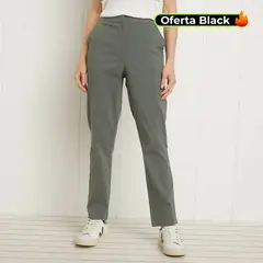 UNIVERSITY CLUB - Pantalon Skinny Mujer Tiro alto