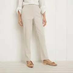 UNIVERSITY CLUB - Pantalón Recto Mujer Tiro alto