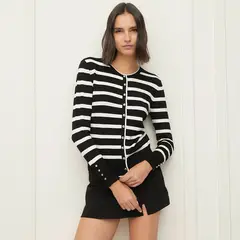 BASEMENT - Cardigan Mujer de Rayas