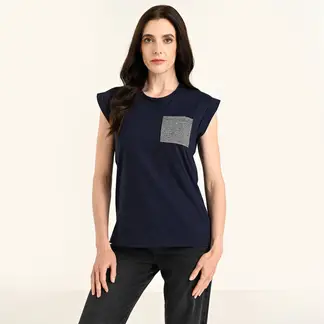 SOUTHLAND - Camiseta Mujer Manga corta de Algodón