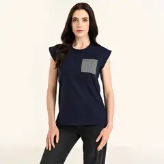 SOUTHLAND - Camiseta Mujer Manga corta de Algodón