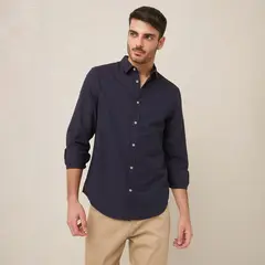 BASEMENT - Camisa Hombre Manga larga Slim