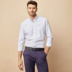 LA MARTINA - Camisa Hombre de Cuadros Manga larga Recto de Algodón
