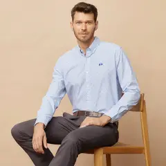 LA MARTINA - Camisa Hombre de Rayas Manga larga Recto de Algodón