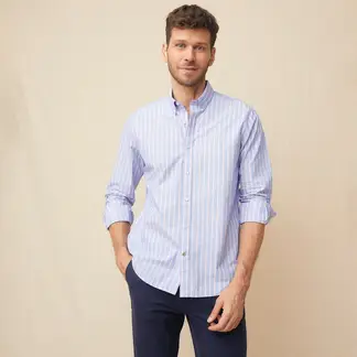 LA MARTINA - Camisa Hombre de Rayas Manga larga Recto de Algodón
