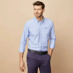 LA MARTINA - Camisa Hombre Manga larga Recto de Algodón